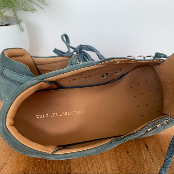 SOLD.       WANT Les Essentiels Lydd Suede Gum Sole Sneaker.       US 11/EU 44 - Picture 6 of 6